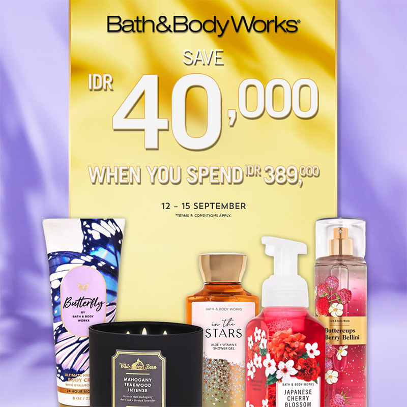 Thumb Bath & Body Works Save IDR 40.000